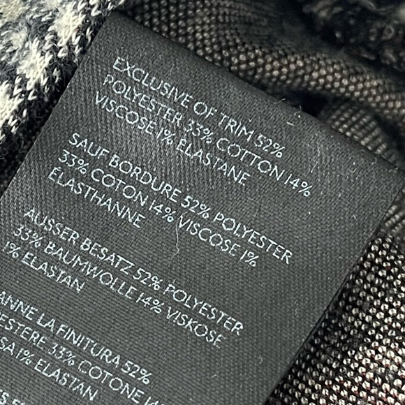 By Anthropologie Pull On Pants Womens XS Houndstooth Plaid Jogger Dark Academia - Picture 10 of 10